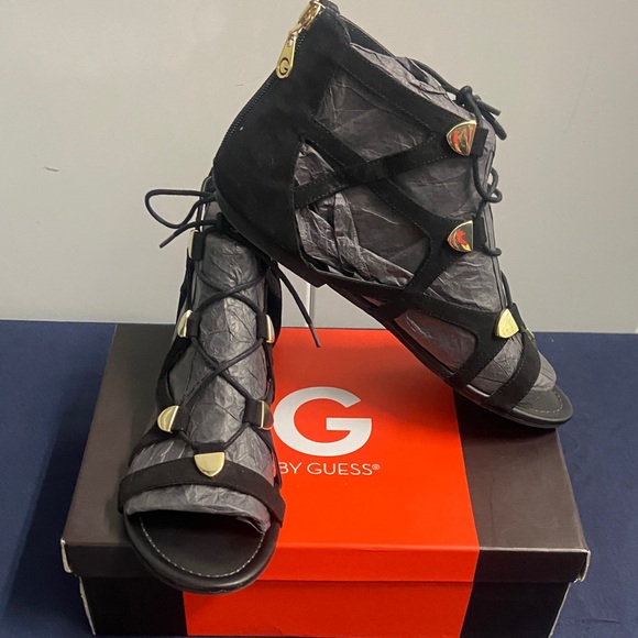 Guess Black Gladiator Sandals - Picture 6 of 6